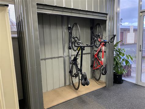 metal box for bike|bike storage rack.